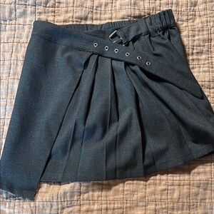 NWOT Primark Grey Buckle Pleated School Girl Skirt
